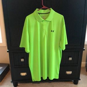 Bright Green under armor polo